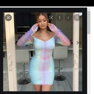 Honeybun Vegas Nights Mesh Women's Dress